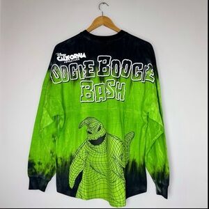 Disney Green & Black Tie-Dye Long Sleeve Spirit Jersey Oogie Boogie Bash ‘24